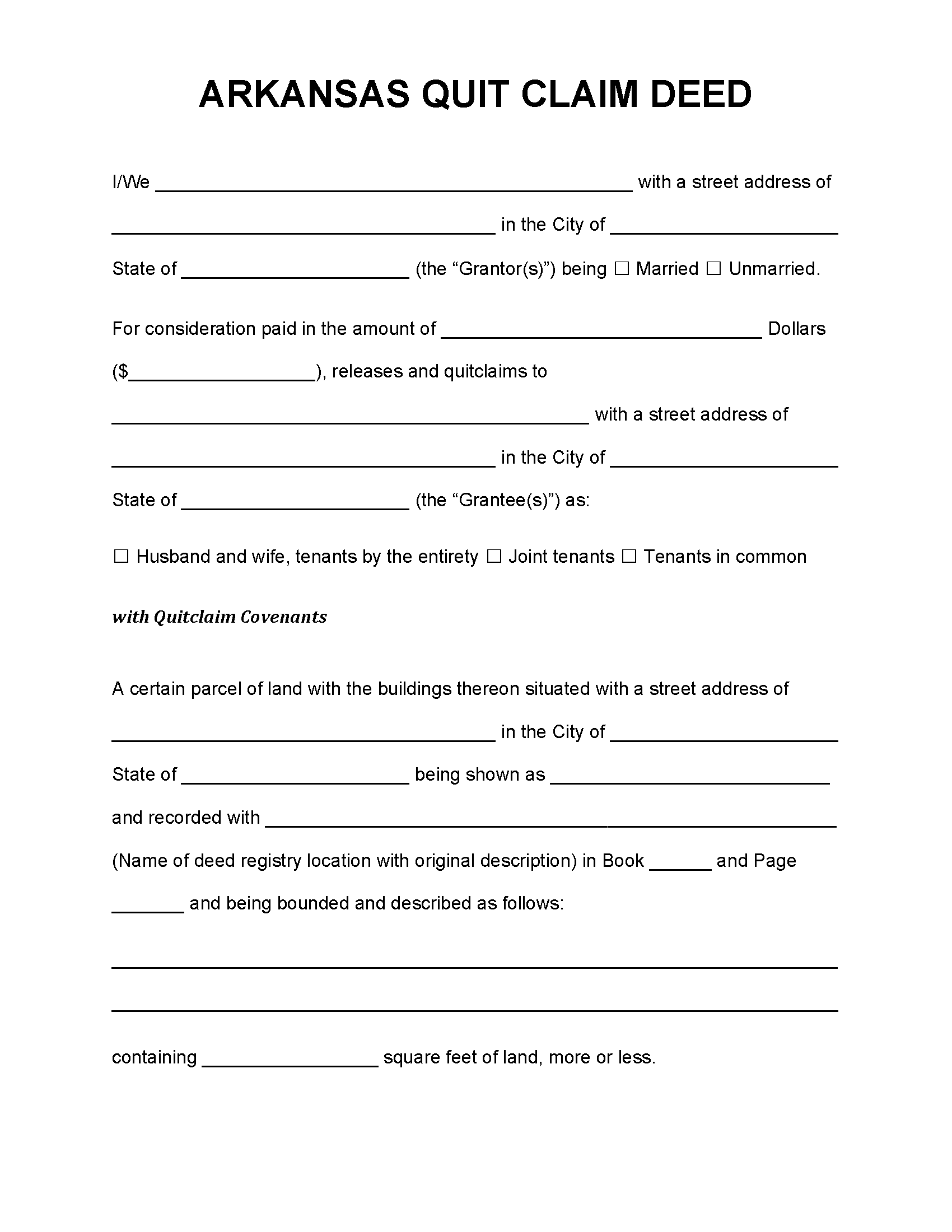 arkansas-quit-claim-deed-free-printable-legal-forms