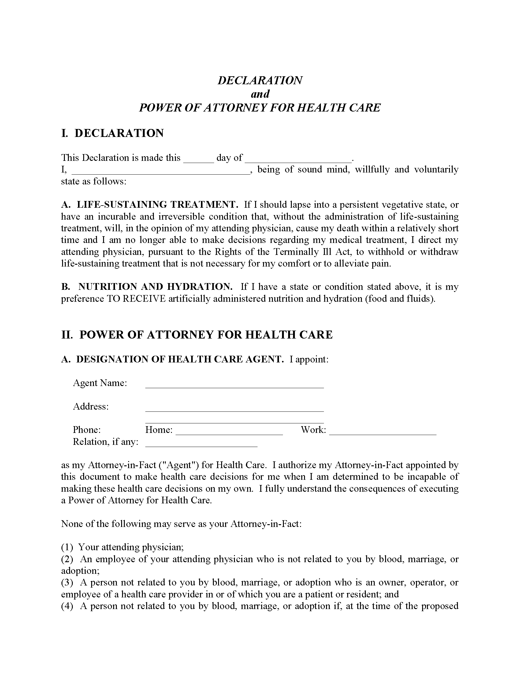 Free Printable Will Forms Pennsylvania