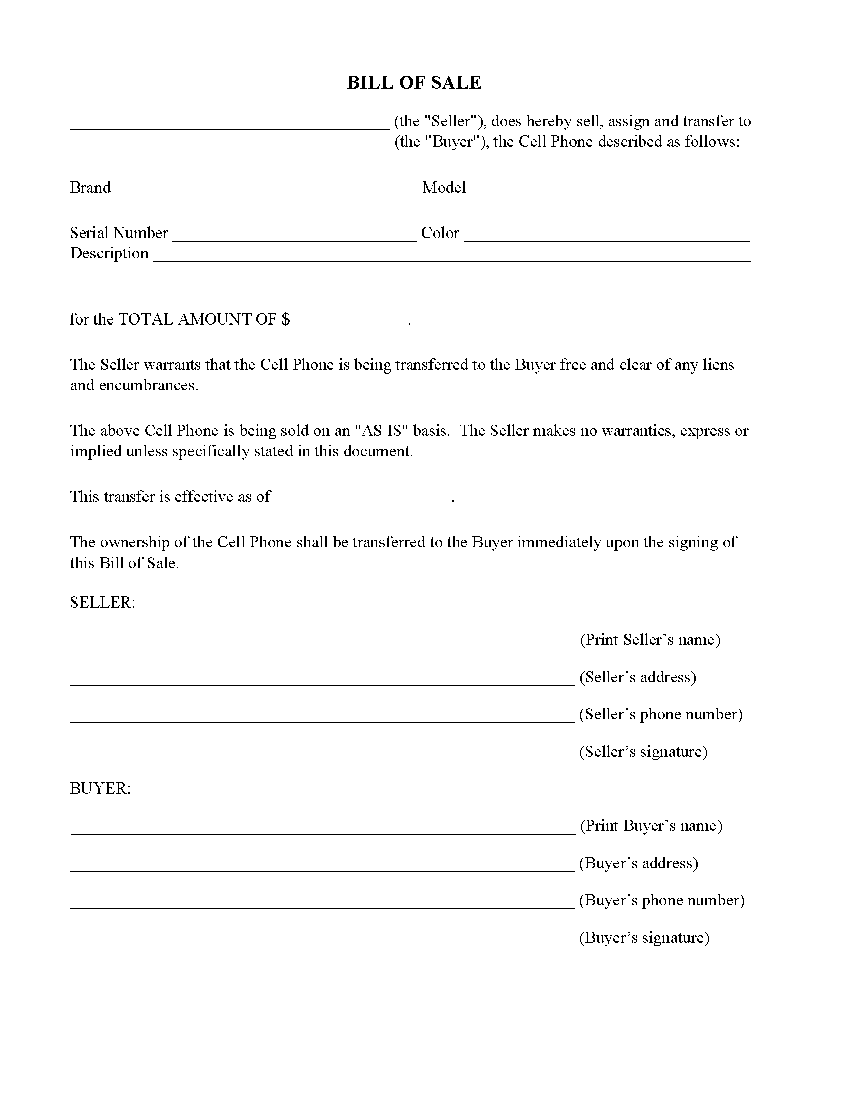 cell-phone-bill-of-sale-form-fillable-pdf-free-printable-legal-forms