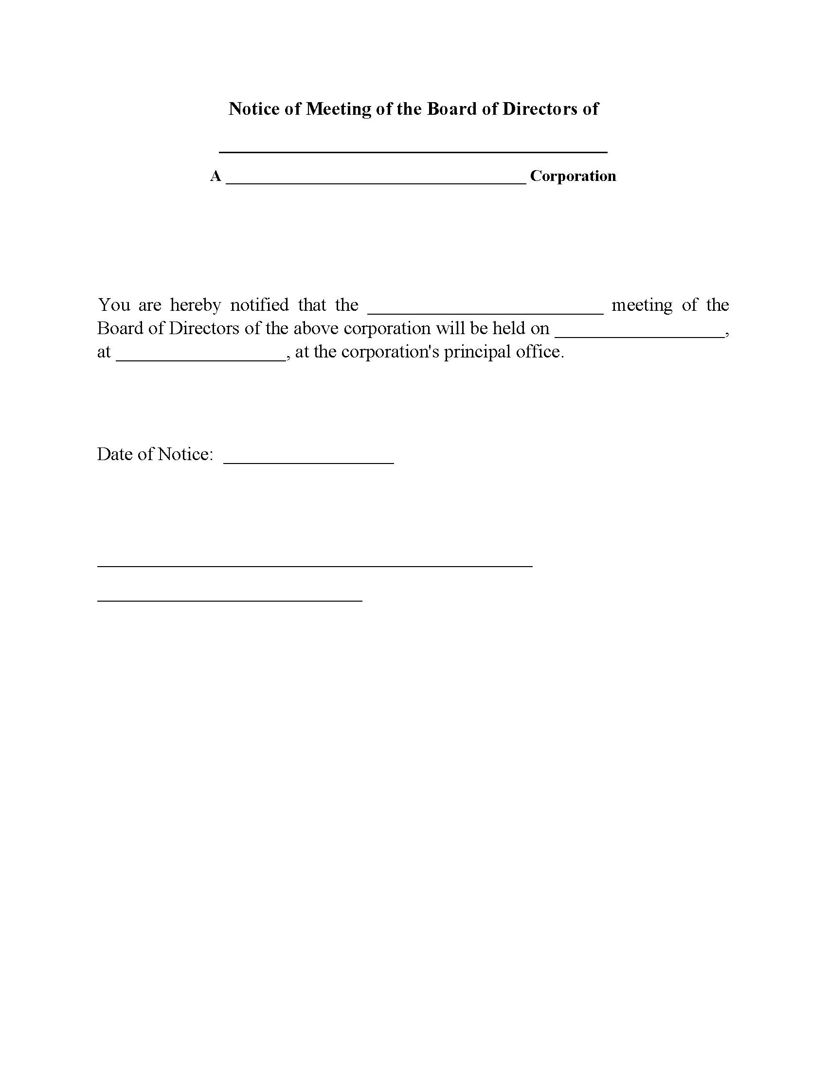 notice-of-meeting-of-board-of-directors-fillable-pdf-free-printable