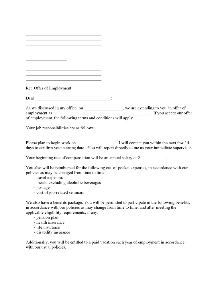 Employment Confirmation Letter