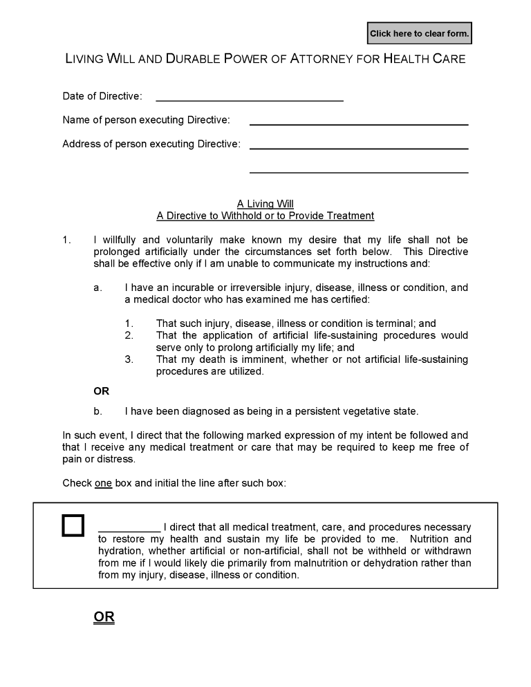 Idaho Advance Directive For Health Care Idaho Advance Directive For Health Care Form