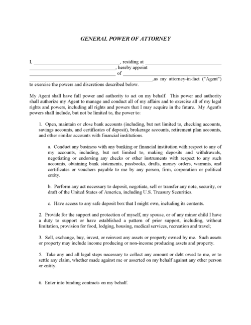 Lasting Power of Attorney Form Word