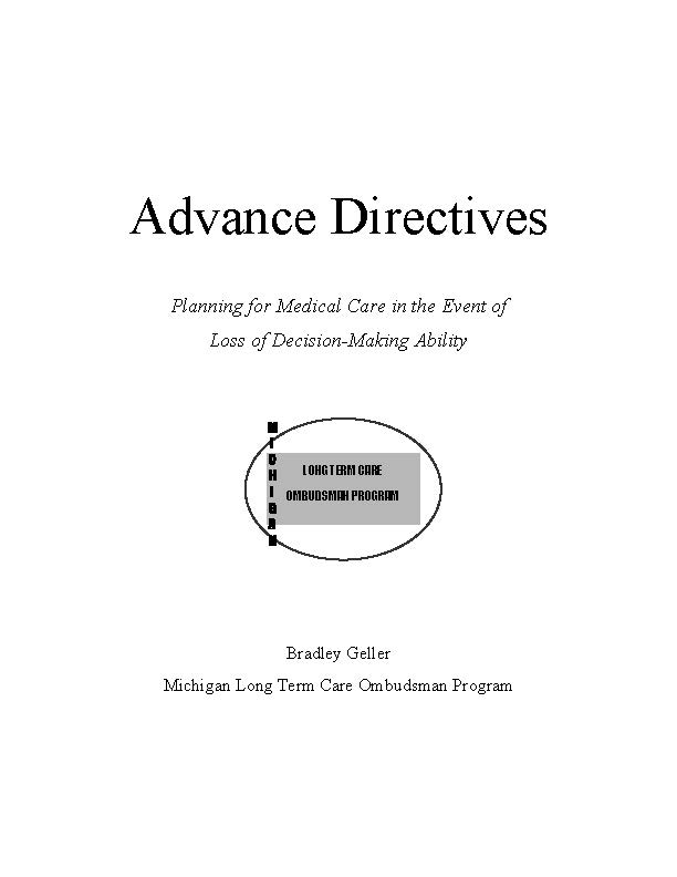 Michigan Health Care Power of Attorney Form Michigan Health Care Power of Attorney Form