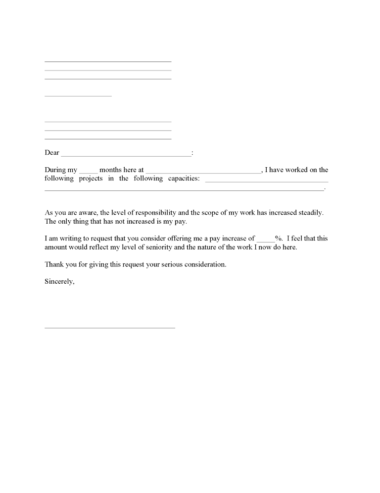 Request A Raise Request a Raise Form