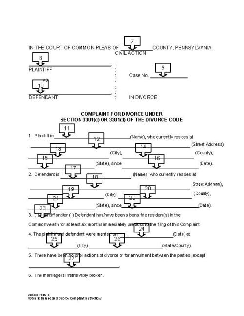 free-pennsylvania-divorce-forms-free-printable-legal-forms