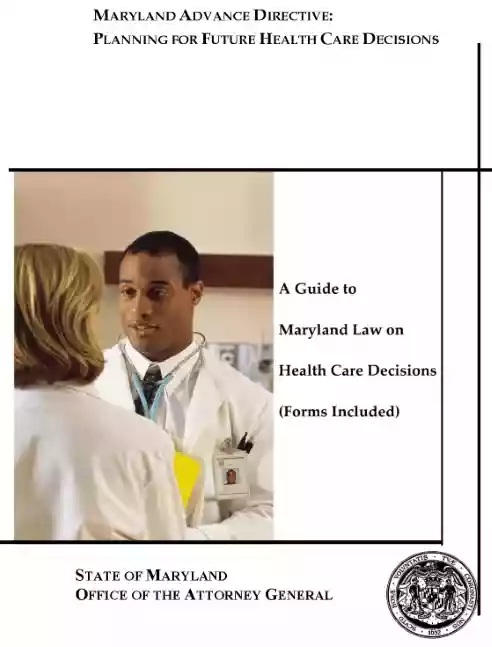 Maryland Advance Healthcare Directive Word