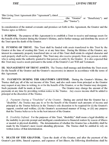Oregon Declaration of Trust Form Oregon Declaration of Trust