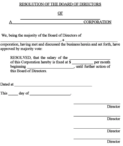 Authorization to Set Salary of Officer