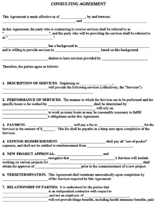Consulting Agreement PDF