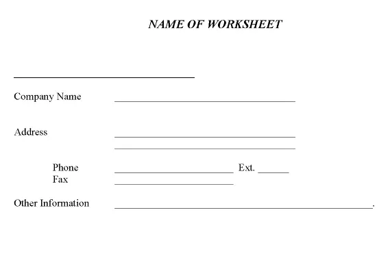Corporate Records Form