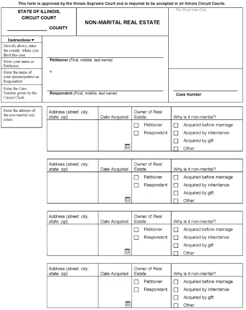 Illinois Non Marital Real Estate PDF
