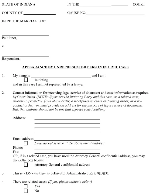 Indiana Contested divorce with minor children PDF