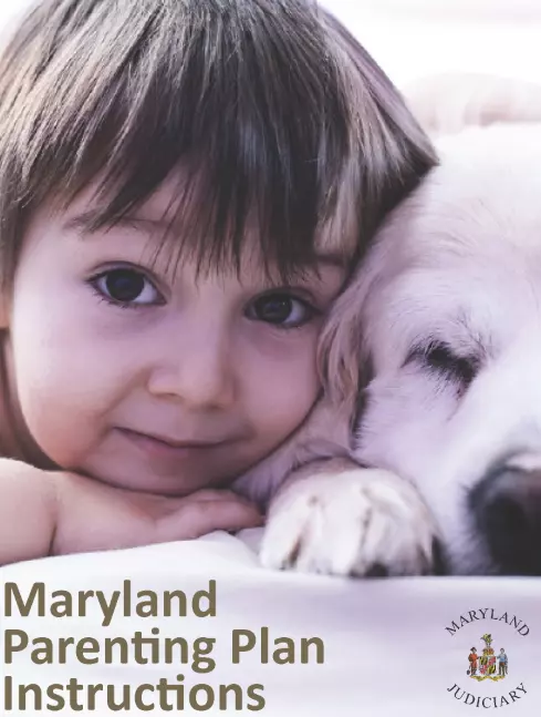 Maryland Parenting Plan Instructions PDF