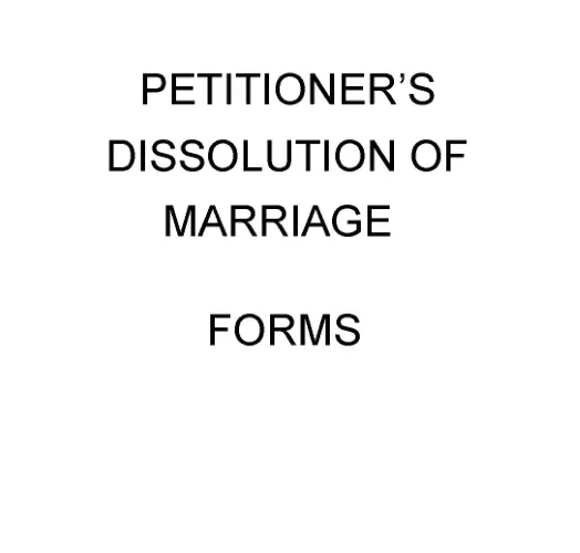 Missouri Divorce Forms Instructions PDF