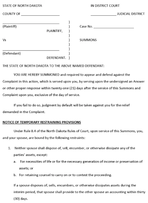 North Dakota Divorce With An Agreement With Children Packet of Forms PDF