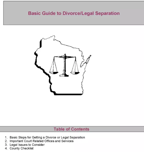 Wisconsin Basic Guide To Divorce PDF